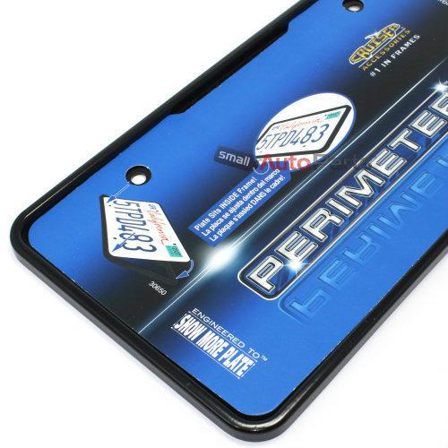 Find Plain Black Thin Perimeter License Plate Tag Frame for AutoCar