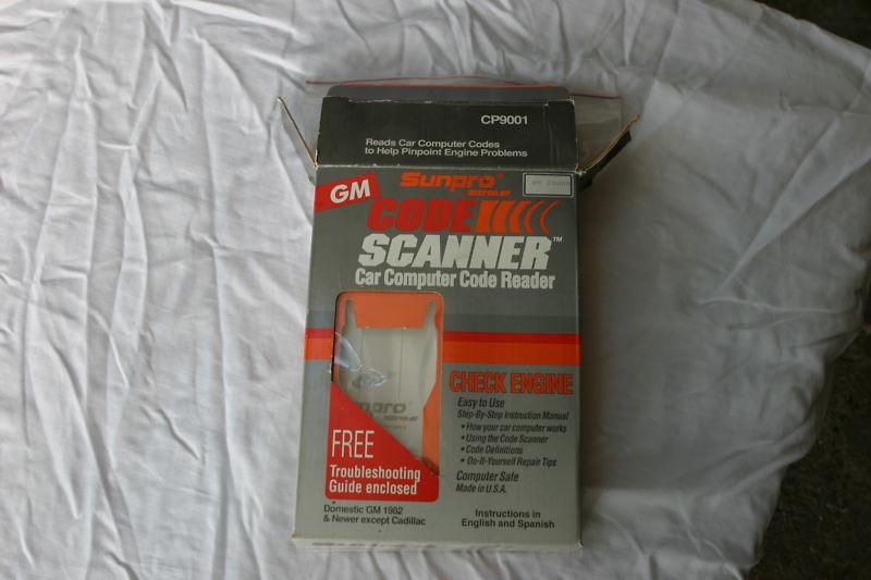 Find GM Sunpro Code Scanner FOR GM 1982 & Newer INSTRUCTION IN