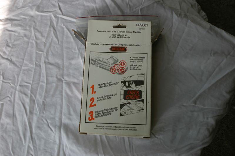 Find GM Sunpro Code Scanner FOR GM 1982 & Newer INSTRUCTION IN