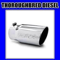 Mbrp stainless exhaust tip - 5" inlet 6" exit single wall angle cut 12" lg t5075