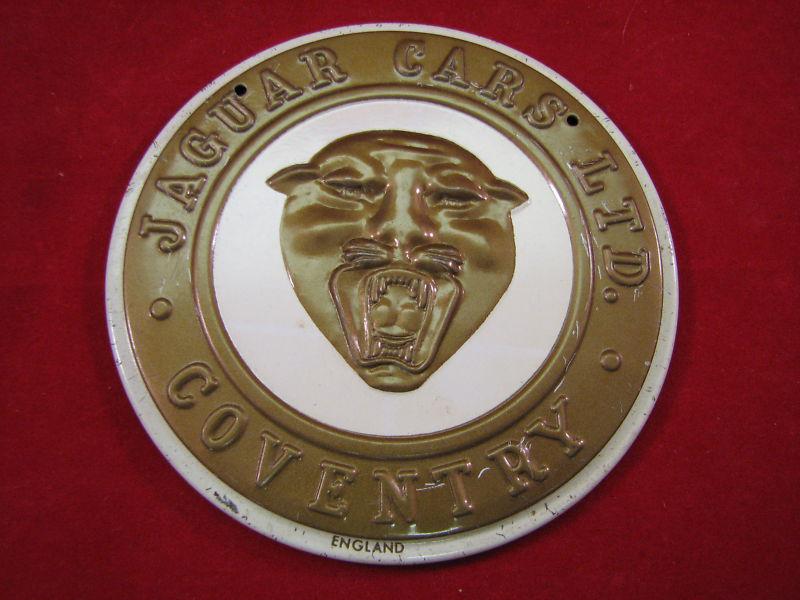 1950's jaguar cars ltd. coventry emblem badge xk120 xk140 xk150 c-type e-type