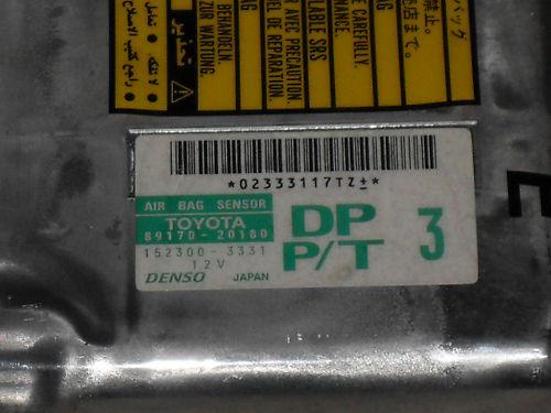 01 02 CELICA TOYOTA AIRBAG SRS CONTROL MODULE COMPUTER , US $55.00, image 2