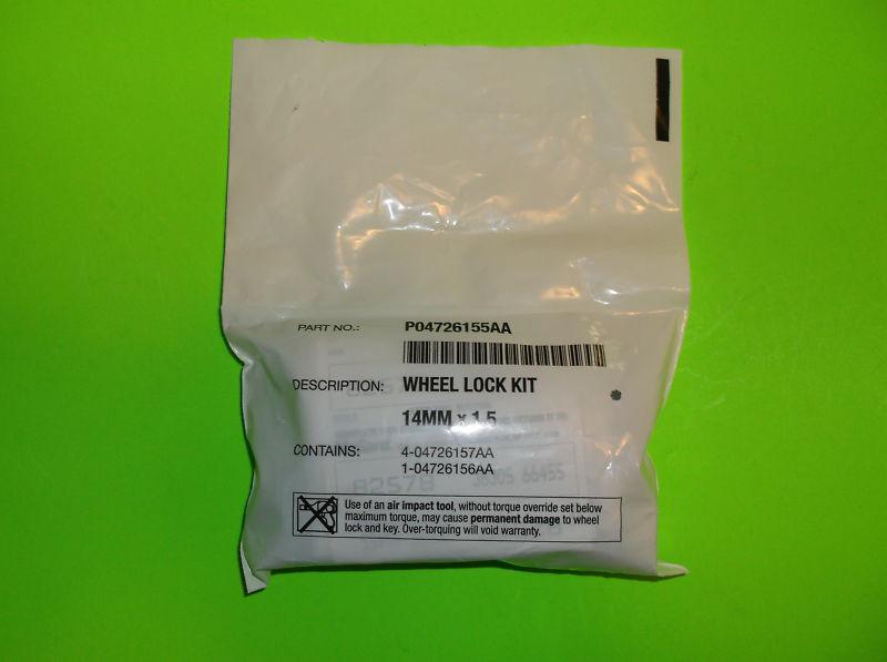 Brand new 2012 2013 + dodge ram 1500 mcgard wheel locks lock set p04726155aa oem