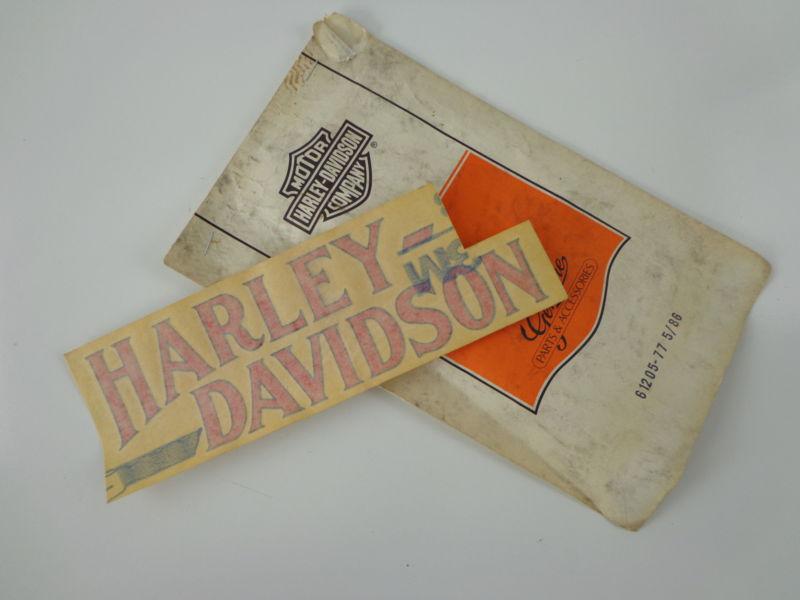 Harley davidson gas/fuel tank decal 61205-77