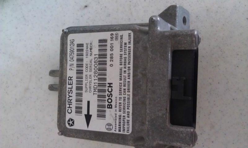Chrysler computer sensor srs  04759012ag