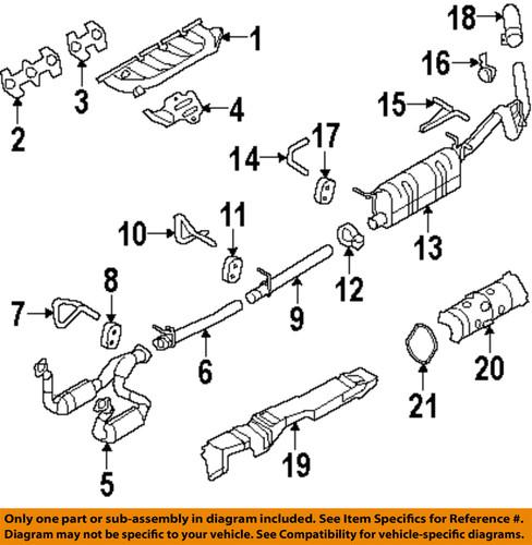 Ford oem 8c3z-5f250-k exhaust system parts/catalytic converter