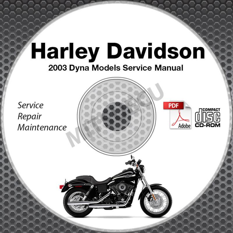 2003 harley davidson dyna fx low rider wide super glide service manual cd repair