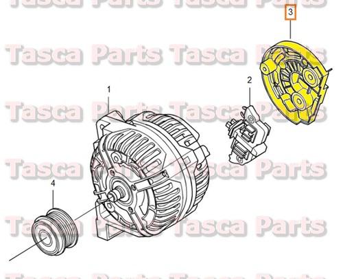Brand new oem alternator rear cover 2005-2009 volvo s60 v70 v70xc xc90 #30667314