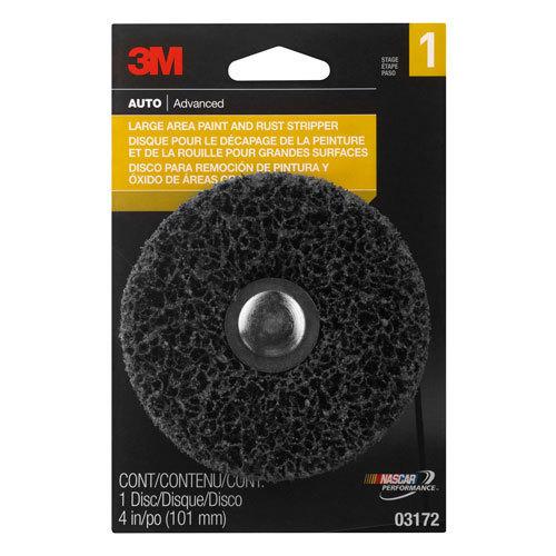 3m 4" heavy duty paint & rust stripper coarse sandpaper disc for metal 3172