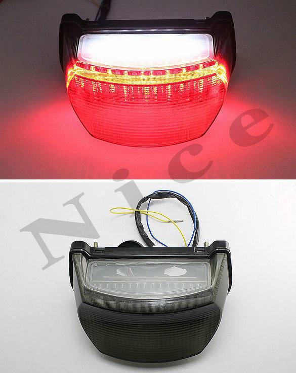 Smoke led tail light brake turn signals for kawasaki zx7r 1996 1997 1998 1999