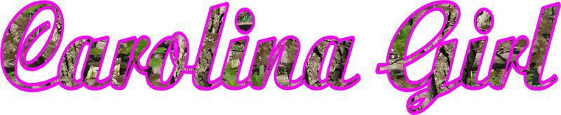 Mossy oak camo pink carolina girl window decal 1x6"