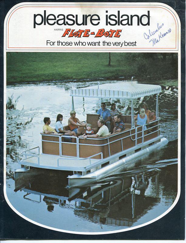 1971 harris flote-bote - dealer sales brochure - 12 pages - 8½" x 11" - vg
