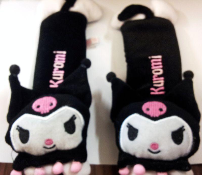 Kuromi Design Black Color Decoration Car Seat Belt Cover Multi Use Decoration, US $0.99, image 2