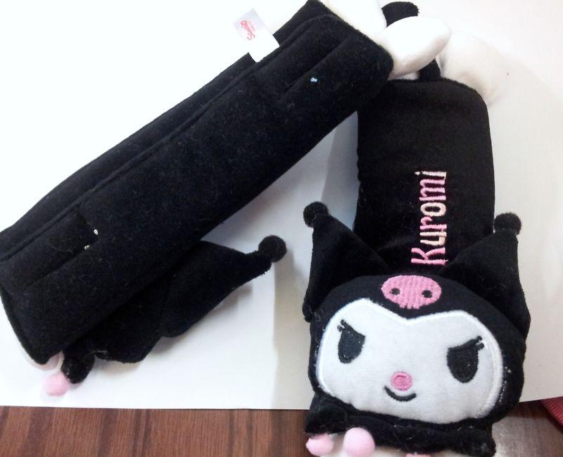 Kuromi Design Black Color Decoration Car Seat Belt Cover Multi Use Decoration, US $0.99, image 4