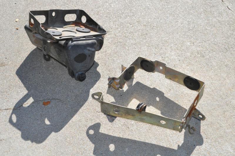 1982 honda ft500 ascot battery tray trays support storage box bin clamp