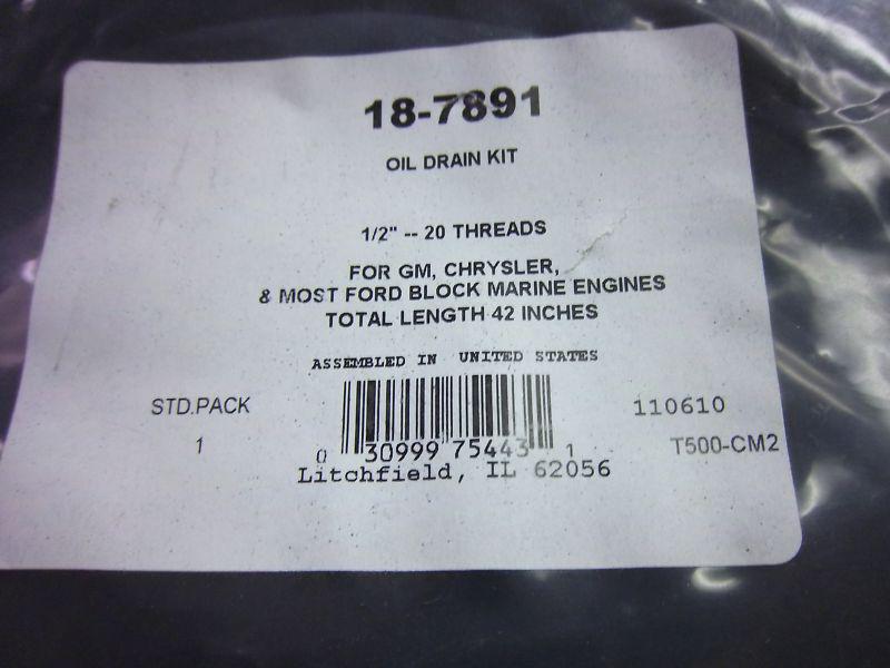 Find Oil drain kit fits many gm, chrysler and most ford blocks 187891