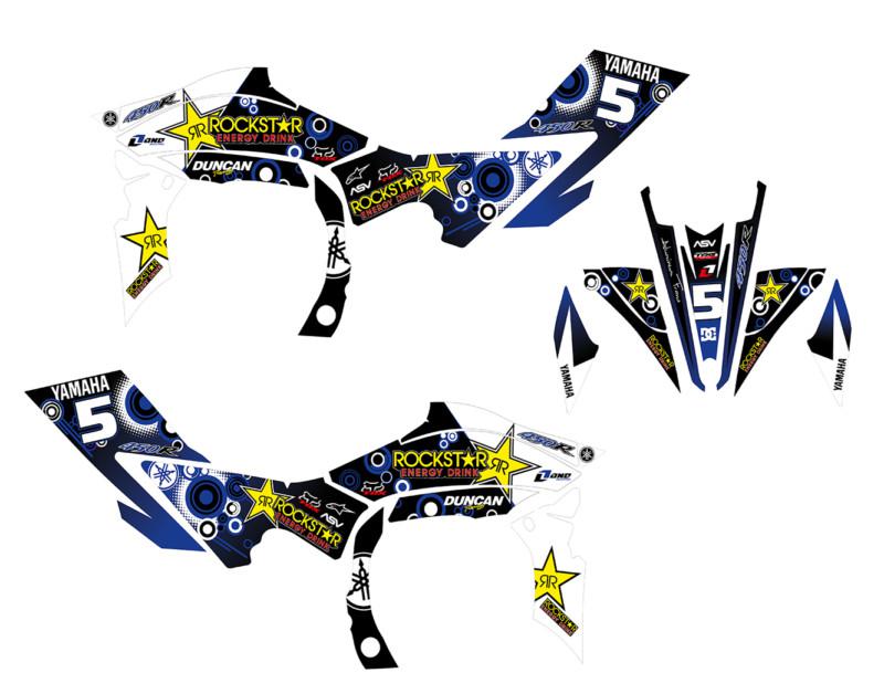 Yamaha yfz450r 2009 2010 2011 2012 2013 full custom graphic kit atv quad yfz 450