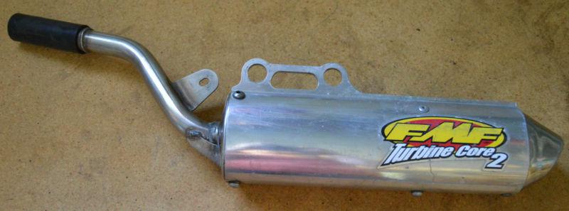 Fmf turbocore 2 slip on exhaust with spark arrestor kx80 kx 80 kx100 020341