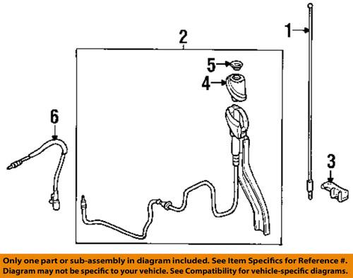 Honda oem 39152s0x305 antenna-antenna mast