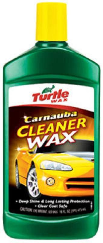 Turtle wax 16 oz, carnauba liquid cleaner car wax. t6a