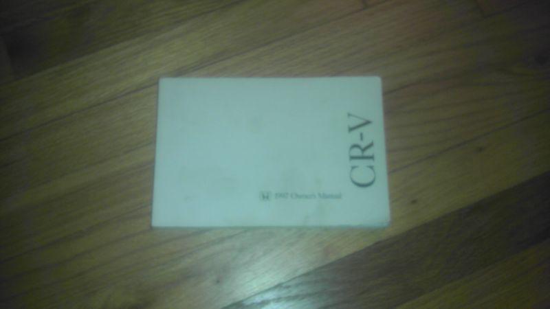 1997 honda crv owner's manual 