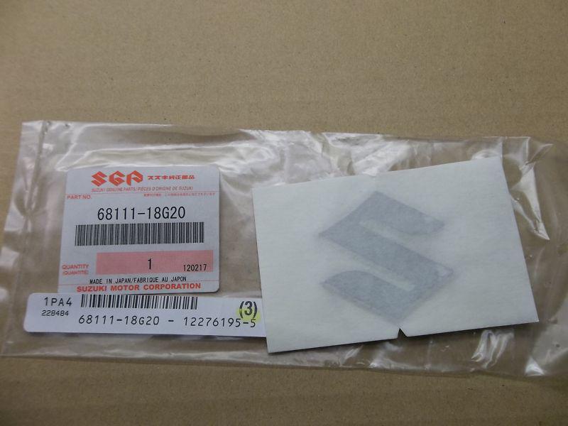 New suzuki chrome "s"  emblem car motorcycle atv truck *b22f