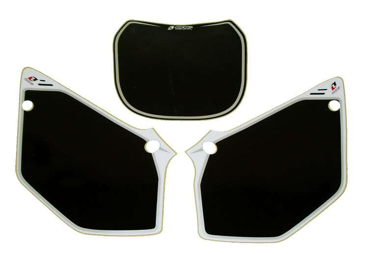 One industries front & side panel number plate backgrounds - black _bgp-ya102-bk