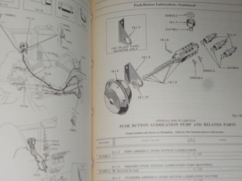 1956 / 1957 / LINCOLN & CONTINENTAL CHASSIS PARTS CATALOG / ORIGINAL BOOK!!, US $74.50, image 4