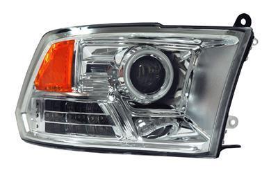 Anzo headlights projector with ccfl halo chrome housing 2009-2010 dodge ram 1500