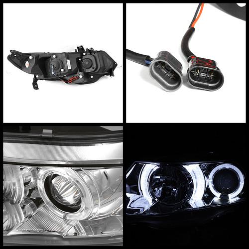 06-08 Civic 2dr Projector Headlights + R/S LED Perform Tail Lights + Fog Lights, US $307.99, image 2