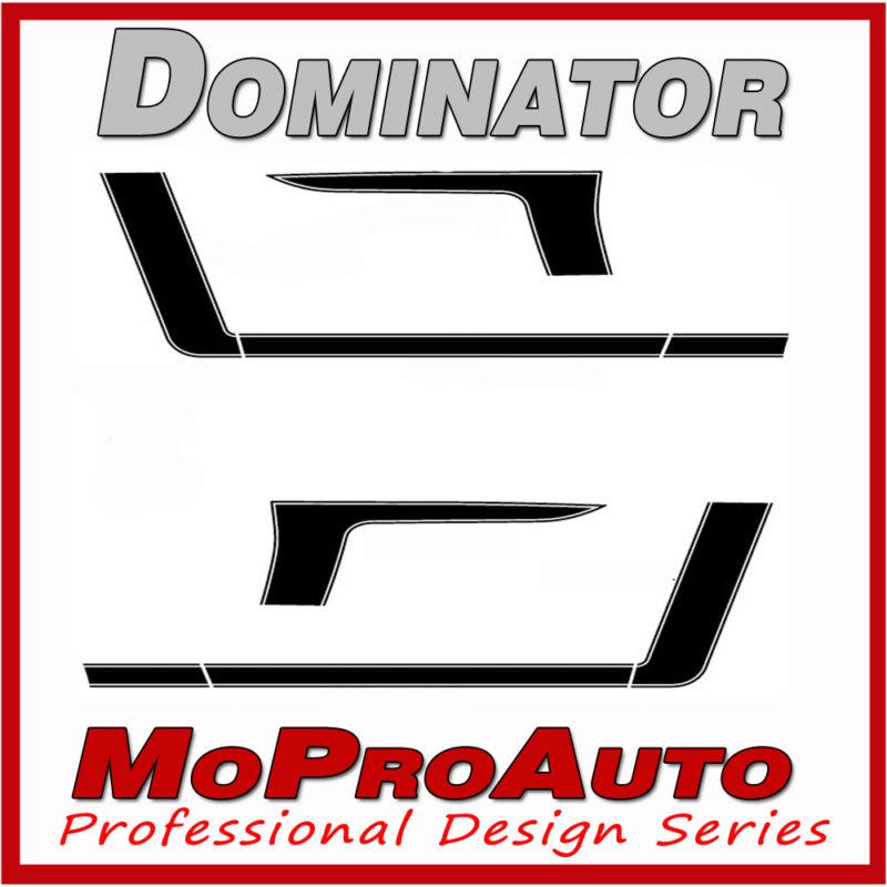 Boss ford mustang hood side stripes graphic decals - 3m pro grade 2010 955