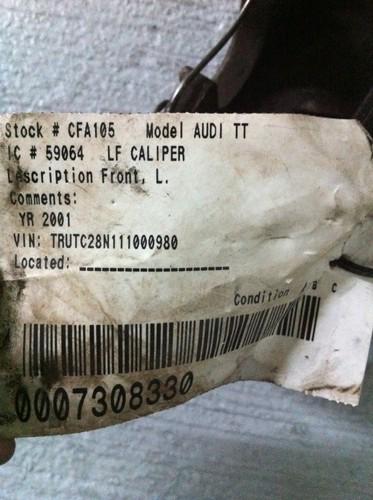 Audi  tt 2001 caliper lf front