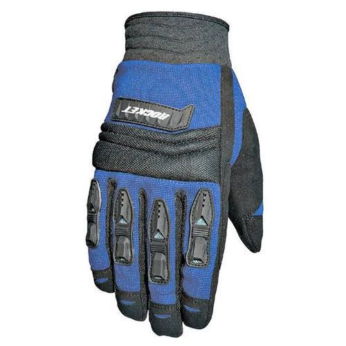 New joe rocket velocity adult textile gloves, blue/black, med/md