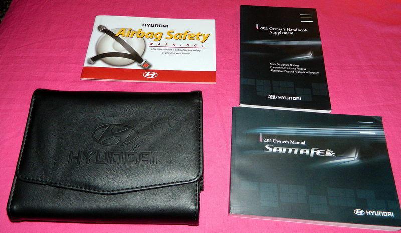 2011 hyundai santa fe owners owner's manual guide book kit handbook 
