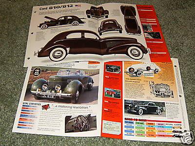 1935 36 37 cord 810-812 info spec poster brochure ad 35