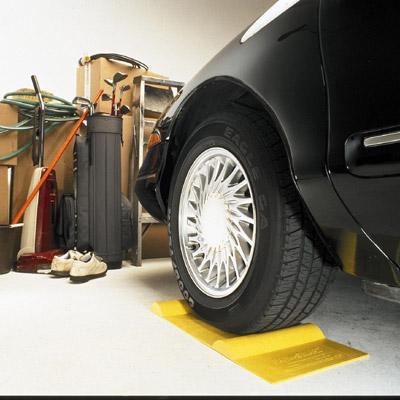 New park smart parking guide garage mat / yellow 