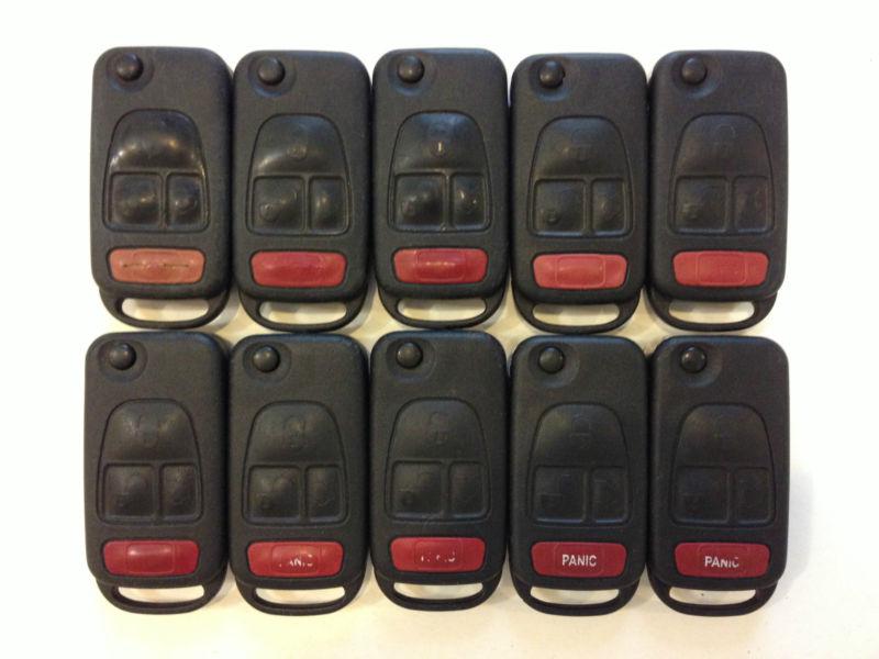 Lot of 10 mercedes benz ml 98-05 oem switchblade remote flip key less entry fob