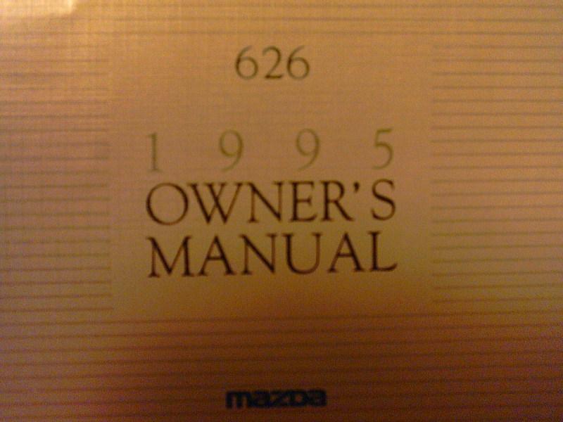 1995 mazda 626 owner's manual / warranty info / leather book