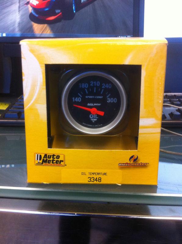 Auto meter 3348 sport-comp; electric oil temperature gauge