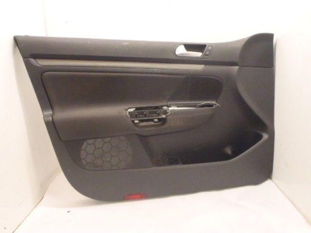 Front interior door trim panel volkswagen golf rabbit 2006 06 left cloth 524910