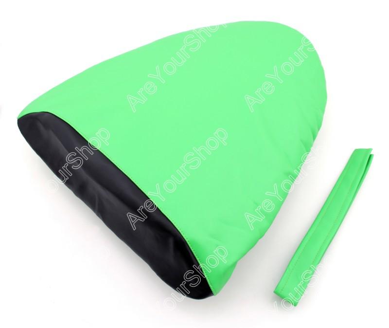 Rear pu leather seat cowl cover pillon kawasaki zx10r 06-07 zx6r 05-06 green