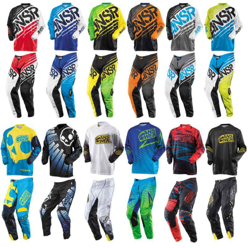 Answer jersey and pants mx atv motocross skullcandy syncron ion 2014 gear