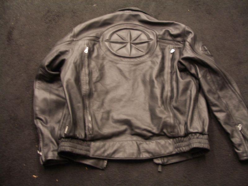 YAMAHA STAR BLACK LEATHER JACKET SIZE XL, US $25.00, image 2
