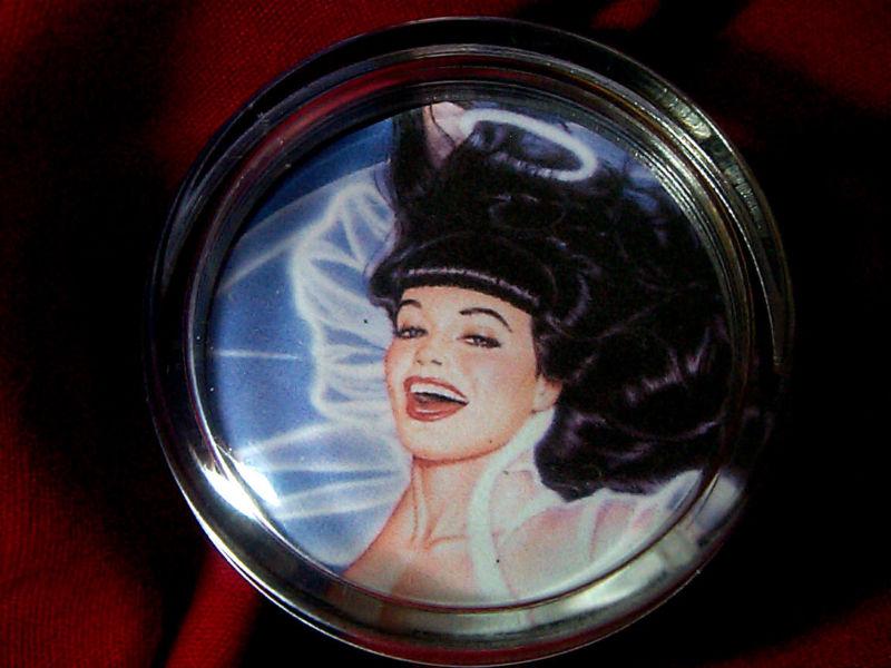 Hot Betty Page Rat Rod STEERING WHEEL SPINNER KNOB Hot Pin up Girl Brody nob, US $24.99, image 2