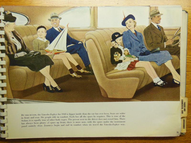 1940 FORD MERCURY LINCOLN ZEPHYR CONTINENTAL TRUCK DEALER BROCHURE CATALOG, US $1,250.00, image 4