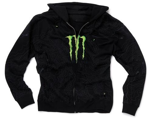 One industries tektonic monster pullover sweatshirt jacket zip-up fleece hoody