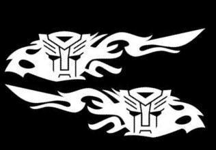 ~ transformers autobot ~ car sticker decal 2 pcs set 40cm x 10cm