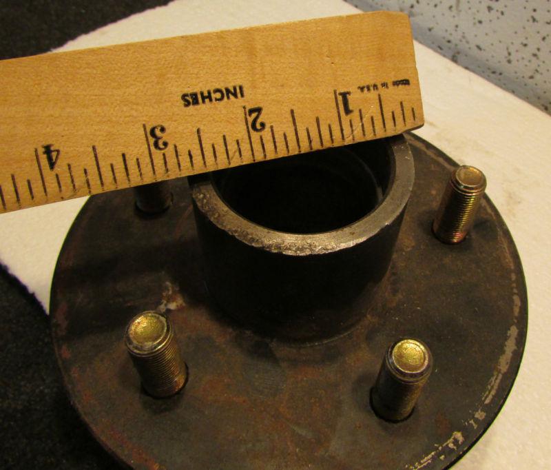 New never installed 5 bolt pattern Hub wheel trailer with bearings spindle assy, US $3.98, image 6