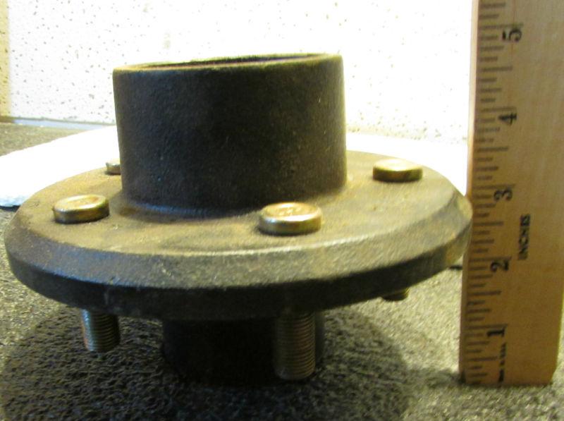 New never installed 5 bolt pattern Hub wheel trailer with bearings spindle assy, US $3.98, image 8