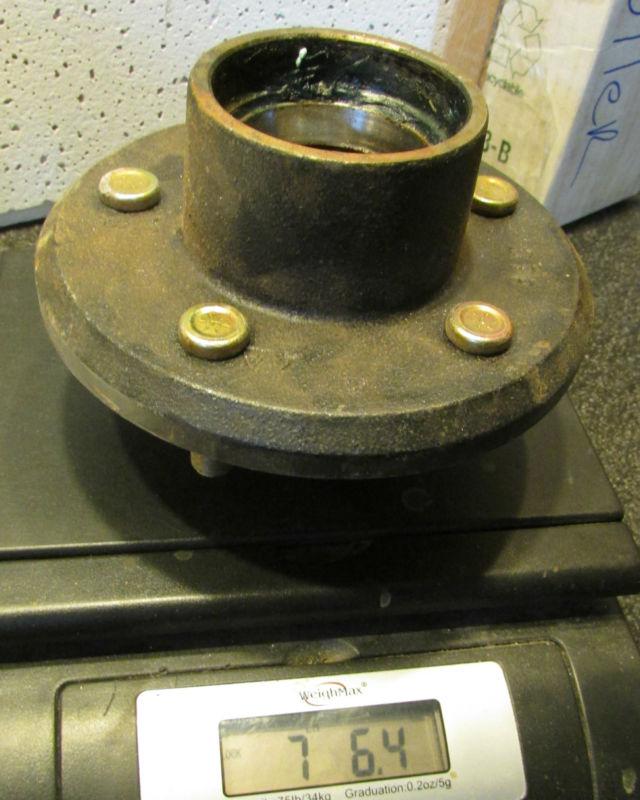 New never installed 5 bolt pattern Hub wheel trailer with bearings spindle assy, US $3.98, image 9